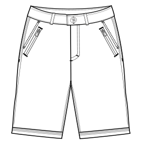 Moldes de confeccion para HOMBRES Shorts Bermudas 2896